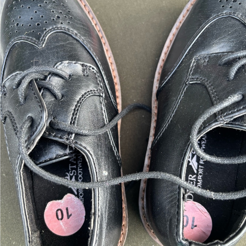 Black Leather Oxford Shoes